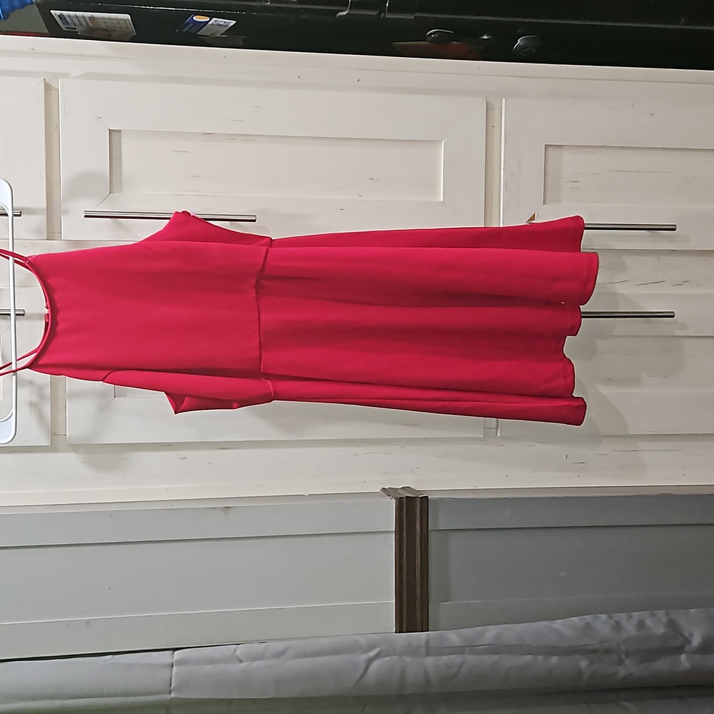 Short red dress